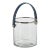 Lucena 9.5" Wide Glass Ice Bucket For Sale