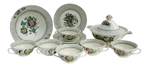 Mason's Ironstone Soup & Salad , 14 Pieces