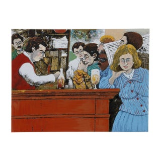 David Azuz, the Select Montparnasse, Lithograph For Sale