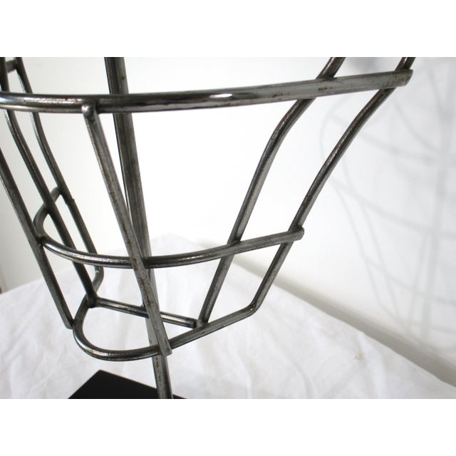 Vintage Athletic Mask Sculpture in the Style of Jere For Sale - Image 12 of 14