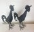 Metal Pair of Vintage Wrought Iron Roosters For Sale - Image 7 of 12