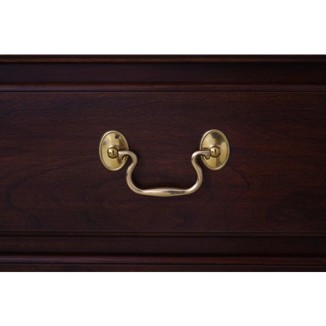 Henkel Harris Cherry Lighted China Cabinet For Sale - Image 11 of 18