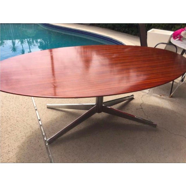 1980s 1980s Florence Knoll Mid Century Modern Dining Conference Table by Stow & Davis For Sale - Image 5 of 10