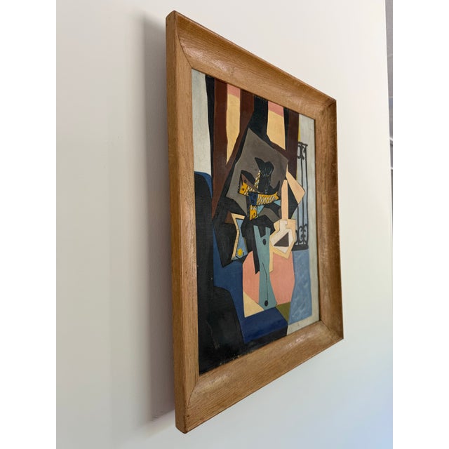 Abstract Expressionism Mid 20th Century Cubist Still Life With Fish For Sale - Image 3 of 9