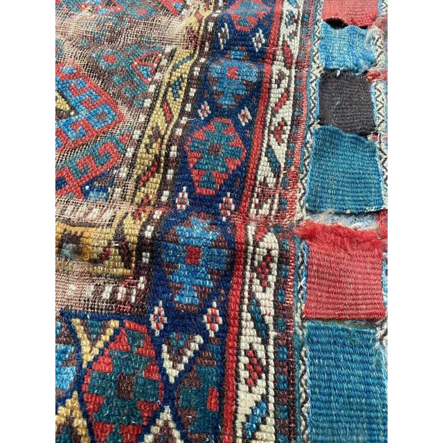 Antique Tribal Shahsavand Horse Cover Rug For Sale - Image 3 of 16