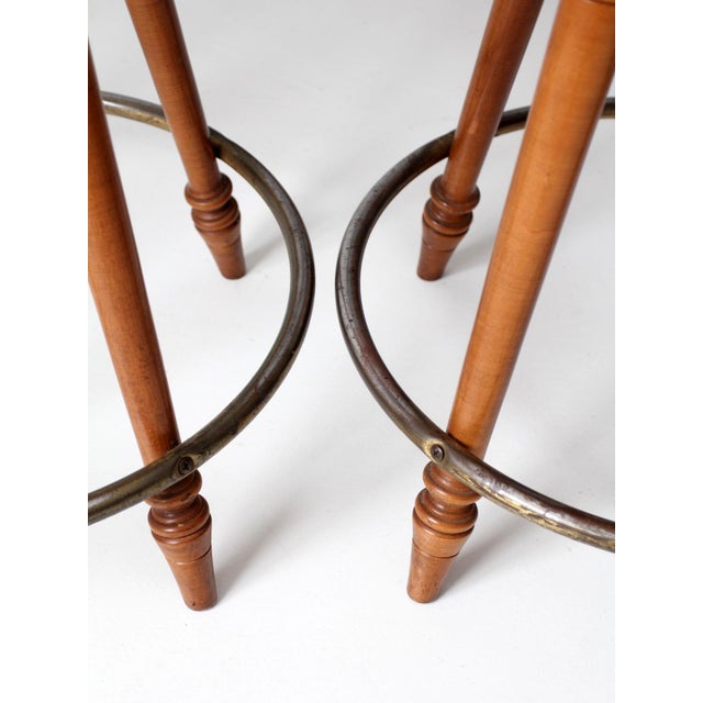 Mid-Century Tell City Swivel Seat Counter Stools Set of 6 For Sale - Image 10 of 17