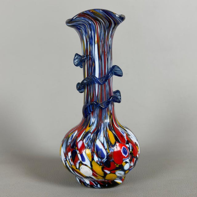 Italian Modern Murano Glass Vase from Fratelli Toso, 1970s For Sale - Image 4 of 13