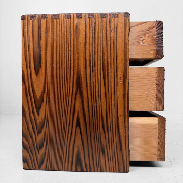 Vintage Japanese Wooden Jewellery Cabinet with Four Drawers, 1970s For Sale - Image 6 of 9