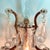 1950s French Country Large Rock Crystal and Goldleaf Wall Sconces - Pair For Sale - Image 11 of 16