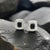 1990s 1990s Pair of Judith Ripka Estate Onyx Omega Back Earrings Sterling Silver 14 Grams For Sale - Image 5 of 13