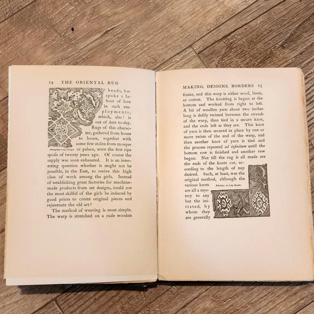 Blue Antique Book, "The Oriental Rug" by w.d. Ellwanger 1903 For Sale - Image 8 of 11