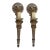 Antique Gilt Bronze Torchere Wall Light Sconces - a Pair For Sale