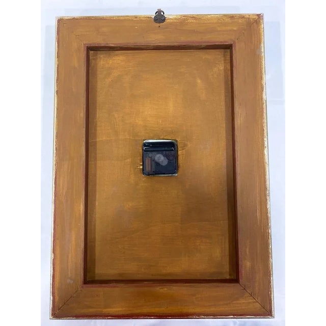 Wood Vintage Porcelain Wall Clock with Handcrafted Floral Decor by Giulio Tucci for Capodimonte, 1990s For Sale - Image 7 of 8