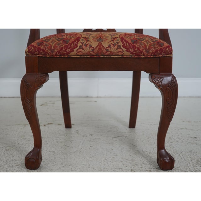 Set of 10 Ethan Allen Ball & Claw Mahogany Dining Room Chairs For Sale - Image 11 of 18