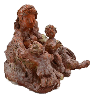 Sirio Pellegrini, Family Sculpture, 1960s, Terracotta