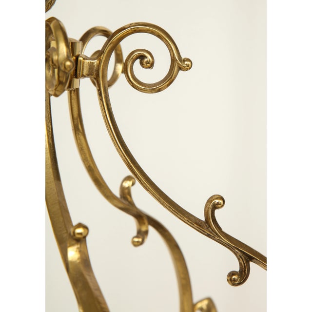 Regency Style Gold-Lacquered Brass Hall Lantern For Sale - Image 11 of 12