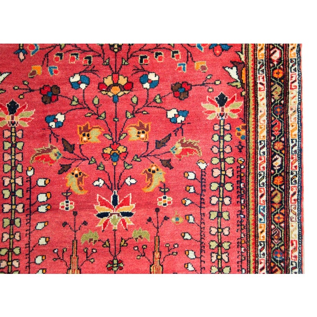 Salmon Early 20th Century Persian Sarouk Farahan Rug For Sale - Image 8 of 14
