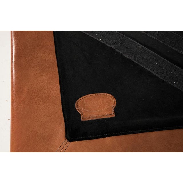 Leather Chairs with Ottomans from Baxter, Set of 4 For Sale - Image 10 of 18