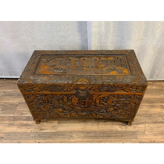 Gorgeous Chest in Good Vintage Condition. Solid and Firm. There is wear that is usual for its age. Please study the photos...