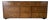 1970’s John Widdicomb Campaign Mid-Century Burlwood & Brass 9-Drawer Lowboy Dresser For Sale