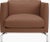 Animal Skin New DWR Como Sofa (92"), Ottoman & Comolino Chair in Raise Canyon Leather For Sale - Image 7 of 11