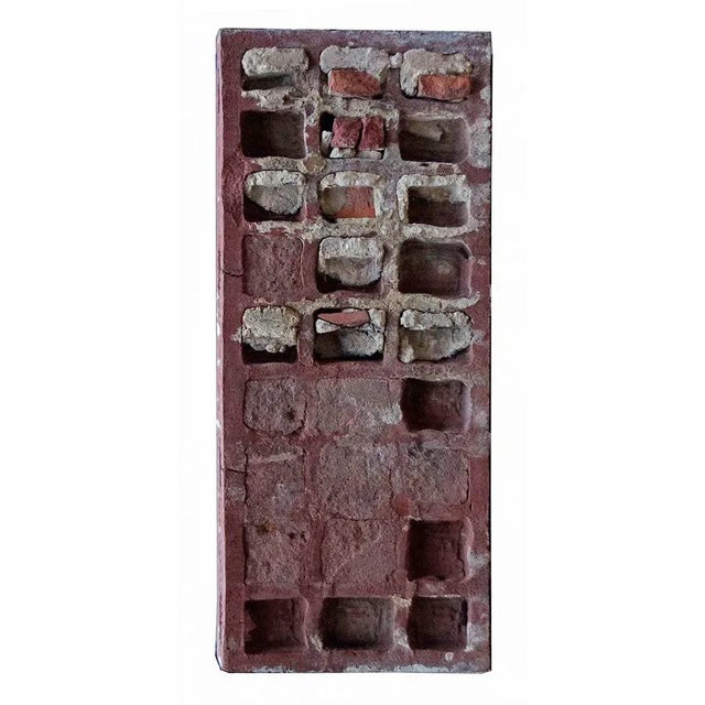 C. 1880 Neoclassical style ornamental terra cotta panel. Decorative imagery includes the torch and quiver motif bound with...