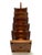 the charming wooden model depicting the traditional Japanese temple architecture called the "Five-story Pagoda" (Gojunotu)...