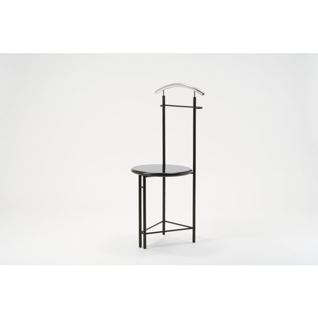 Vintage Postmodern Black Valet Stand, 1980s For Sale - Image 11 of 11