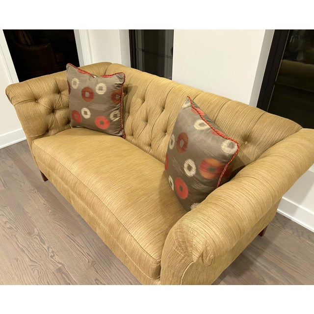 Contemporary Custom Made Chesterfield Sofa For Sale - Image 3 of 7