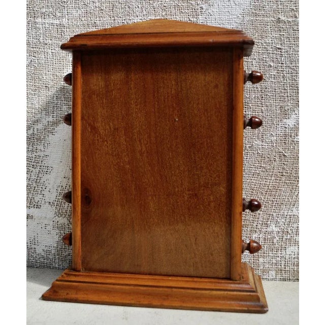 Antique Perpetual Calendar, made from fruitwood with four knobs to each side are used to move forward and rewind the day,...