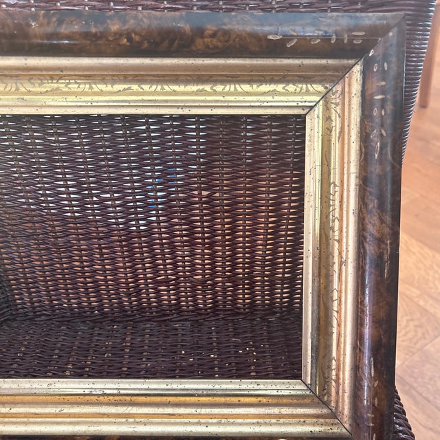 Victorian Antique Burl and GiltWood Eastlake Style Picture Frame For Sale - Image 3 of 5