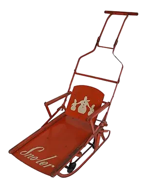 Vintage Sno-Ler Push Sled