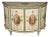 Antique English Adams Style White Painted Demilune Commode For Sale