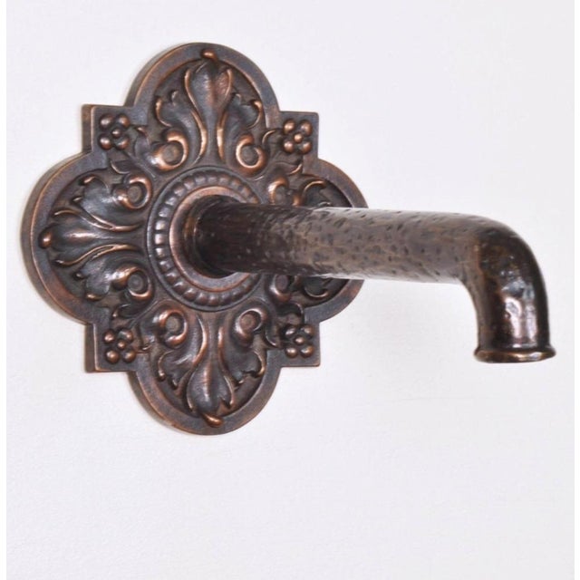 2010s Cast Bronze Fountain Spout & Escutcheon For Sale - Image 5 of 5