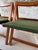 Set of 6 Mid Century Modern Teak Folding Dining Chairs With Green Upholstery For Sale - Image 10 of 11