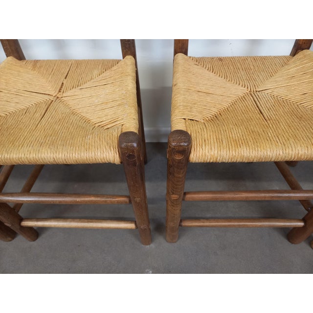 Wood Brutalist Chairs, 1950s, Set of 4 For Sale - Image 7 of 18