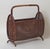 1940s Art Deco Newspaper Rack in Handcrafted Wicker and Bamboo, 1940s For Sale - Image 5 of 11