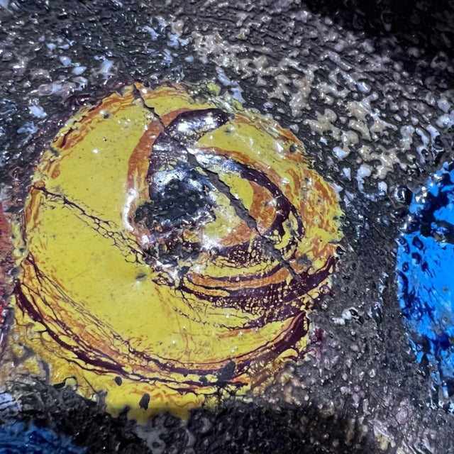 Ceramic 1960s Alvino Bagni for Raymor Modernist Colorful Ashtray Italy For Sale - Image 7 of 7