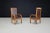 Vintage Patinated Oak and Leather Armchairs by Giovanni Michelucci, 1930s, Set of 2 For Sale - Image 9 of 10