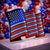 Kenneth Ludwig Chicago Waving American Flag Ekkolight 37.5"L For Sale - Image 4 of 4