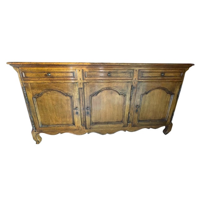 French Country Baker Milling Road French Sideboard Media Cabinet For Sale - Image 3 of 5