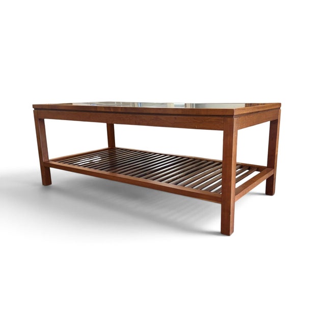 Vintage Stickley Glass Top Cocktail or Coffee Table For Sale In Miami - Image 6 of 17