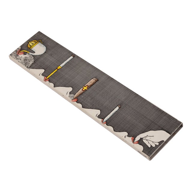 Large 20th Century Metal Matchbox by Piero Fornasetti, Italy, 1960s For Sale