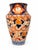 Japanese Antique 19th Century Japanese Imari Porcelain Vase— Hand-Painted Cobalt, Iron-Red & Gilt — Ribbed Form For Sale - Image 3 of 10