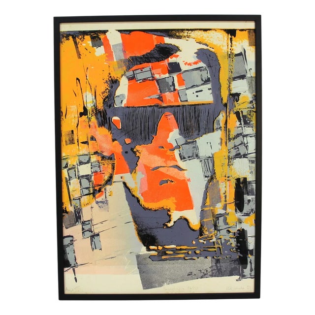 Etels Inskonka, Composition, 1984, Silk-Screen, Framed For Sale