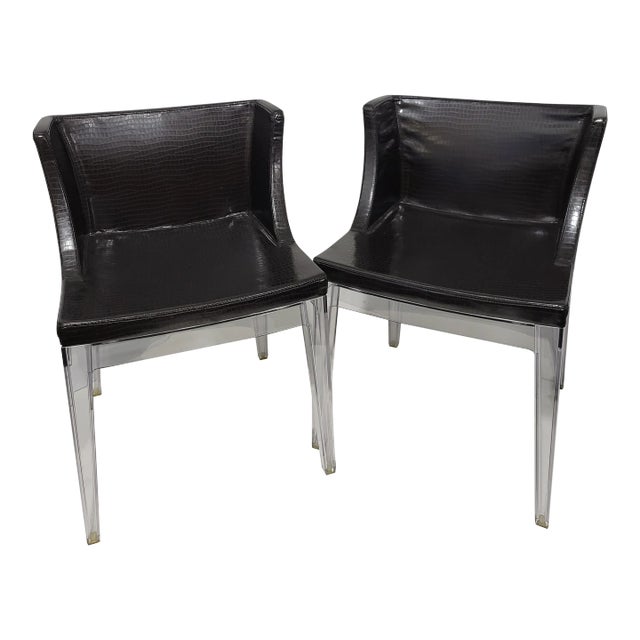 Philippe Starck for Kartell Mademoiselle Chairs - a Pair For Sale
