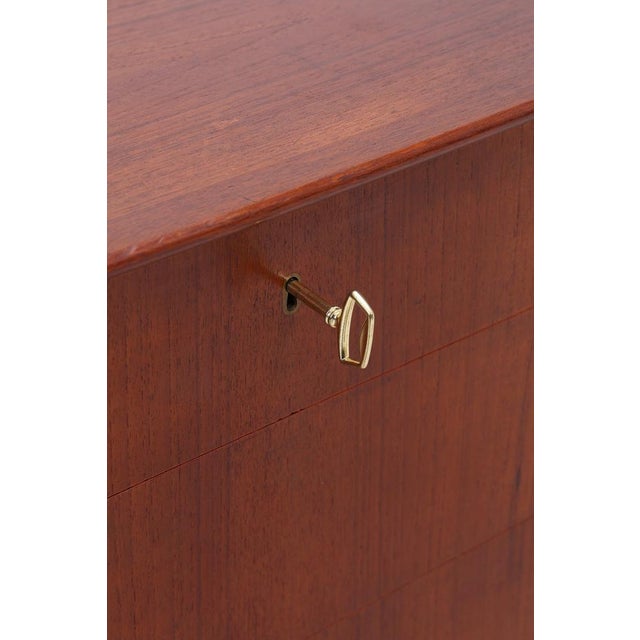 Vintage Danish Teak Chest of Drawers by Johannes Sorth, 1960s For Sale - Image 12 of 15