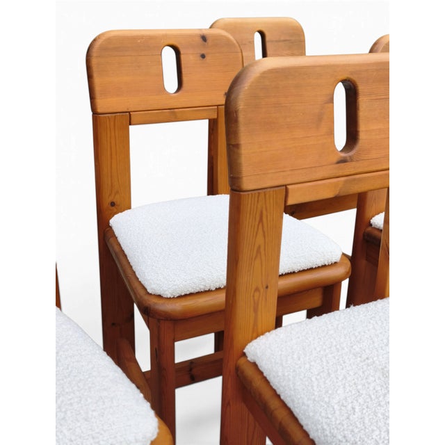 Wood Teak Dining Chairs from WASA, Set of 6 For Sale - Image 7 of 10