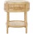 Wood Arvid Round Accent Table in Natural For Sale - Image 7 of 8