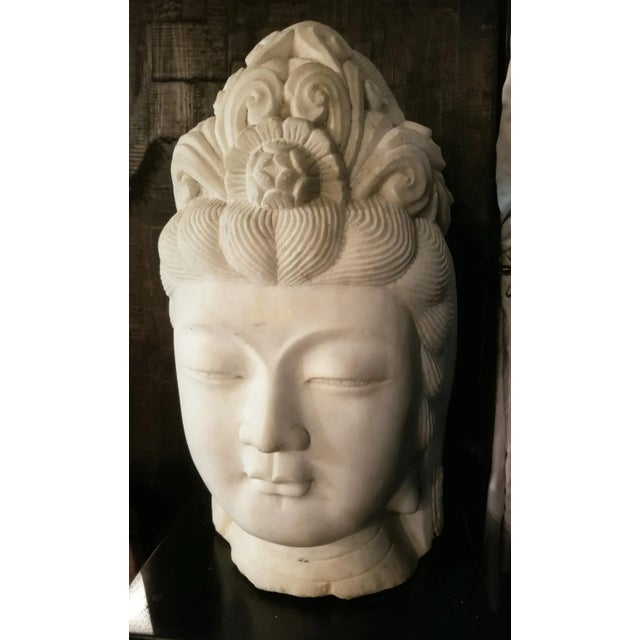 This stunningly detailed marble sculpture will take your breath away. She's carved from solid marble, shimmering with...